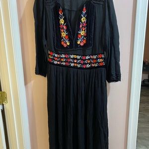 Free people boho black dress